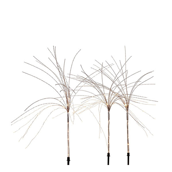 Luca Lighting Decoratieve tak met verlichting | Luca Lighting | 70 x 50 cm | 3 stuks (165 leds, Adapter, Timer, Binnen/Buiten, Bruin) 1201943 K151002055 - 1