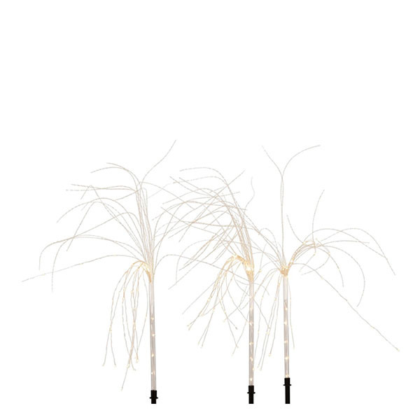Luca Lighting Decoratieve tak met verlichting | Luca Lighting | 70 x 50 cm | 3 stuks (165 leds, Adapter, Timer, Binnen/Buiten, Wit) 1201944 K151002056 - 1