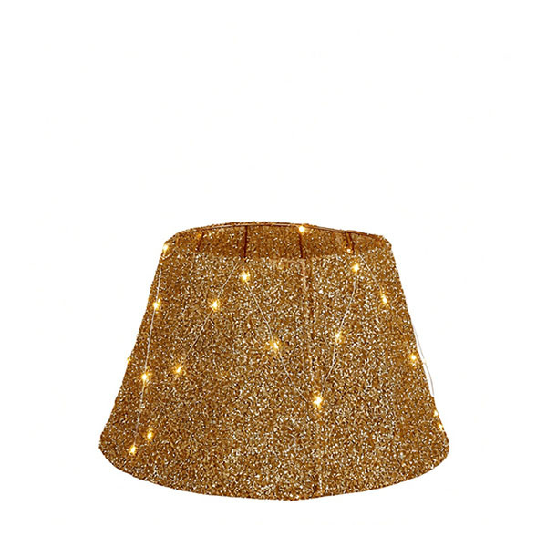 Luca Lighting Kerstboomrok met verlichting | Luca Lighting | Ø 50 cm (35 leds, Timer, Batterijen, Goud) 1206489 K151002063 - 1