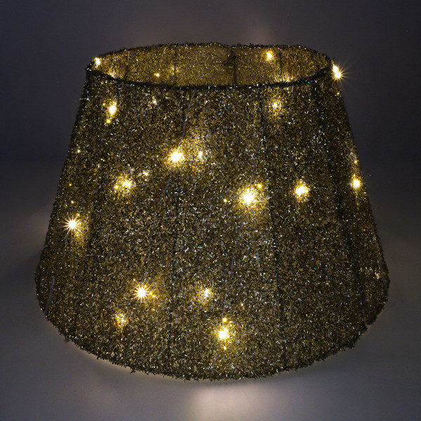 Luca Lighting Kerstboomrok met verlichting | Luca Lighting | Ø 50 cm (35 leds, Timer, Batterijen, Goud) 1206489 K151002063 - 2