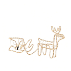 Luca Lighting Kerstfiguur rendier met slee | Luca lighting | 48 centimeter (192 leds, Binnen/Buiten) 1202636 K151002069 - 1