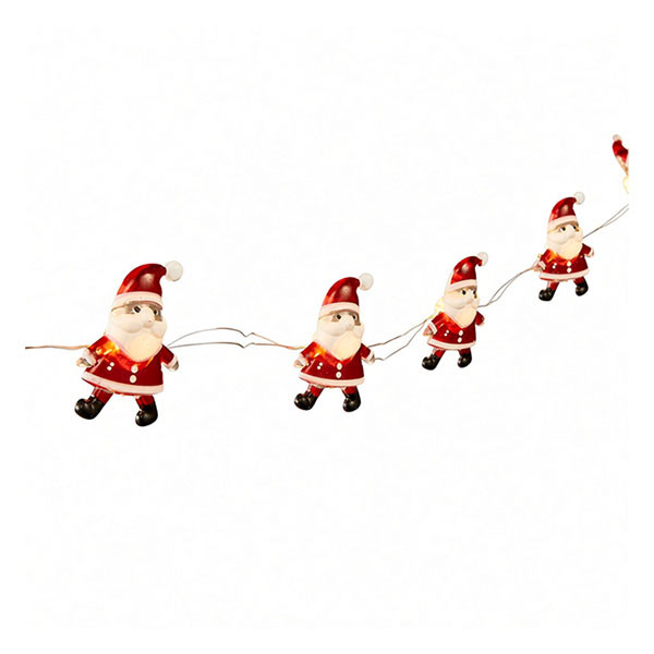 Luca Lighting Lichtslinger kerstman | Luca Lighting | 1.9 meter (20 leds, Warm Wit, Batterijen) 1202446 K151002074 - 1