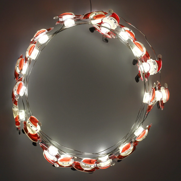 Luca Lighting Lichtslinger kerstman | Luca Lighting | 1.9 meter (20 leds, Warm Wit, Batterijen) 1202446 K151002074 - 2