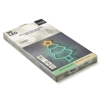 Luca Lighting Neon kerstboom | Luca Lighting | 20 x 36 cm (USB, Binnen, Dimmer, Groen/geel) 1167144 K151000631 - 2