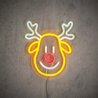 Luca Lighting Neon rendier gezicht | Luca Lightning | 23 x 25.5 cm (Adapter, Binnen, Timer, IP20) 1175243 K151000892 - 1