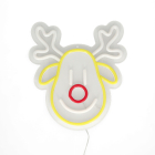 Luca Lighting Neon rendier gezicht | Luca Lightning | 23 x 25.5 cm (Adapter, Binnen, Timer, IP20) 1175243 K151000892 - 2