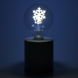 Luca Lighting Tafellamp sneeuwvlok | Luca Lighting | Ø 8 x 18 cm (Led, Batterijen, Timer, Binnen) 1145742 K151000623 - 2