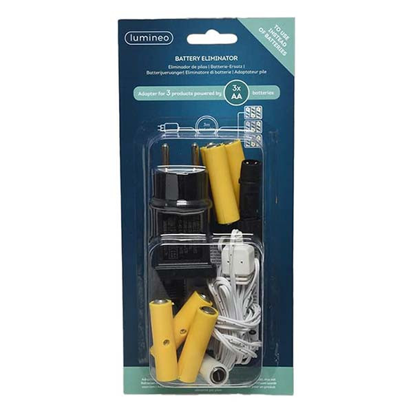 Lumineo Batterijvervanger | 3x AA | Lumineo (Set van 3 stuks, 3 meter, Binnen) 482725 K151000074 - 1