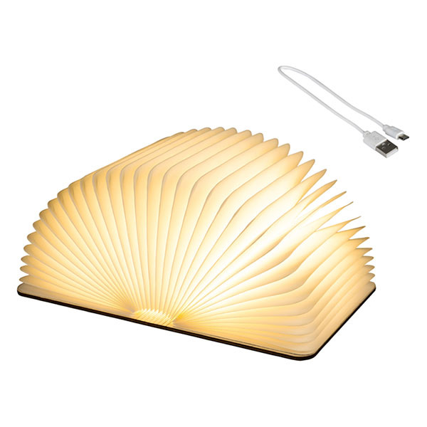 Lumineo Boeklamp | Lumineo (16 led, Timer, Papier/hout) 486462 K151001777 - 1