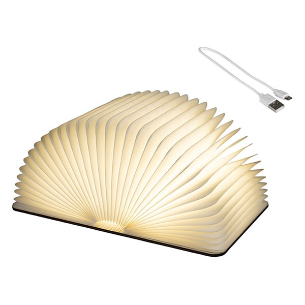 Lumineo Boeklamp | Lumineo (16 led, Timer, Papier/hout) 486462 K151001777 - 2