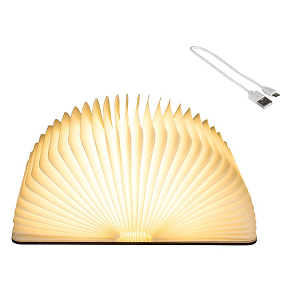 Lumineo Boeklamp | Lumineo (16 led, Timer, Papier/hout) 486462 K151001777 - 3