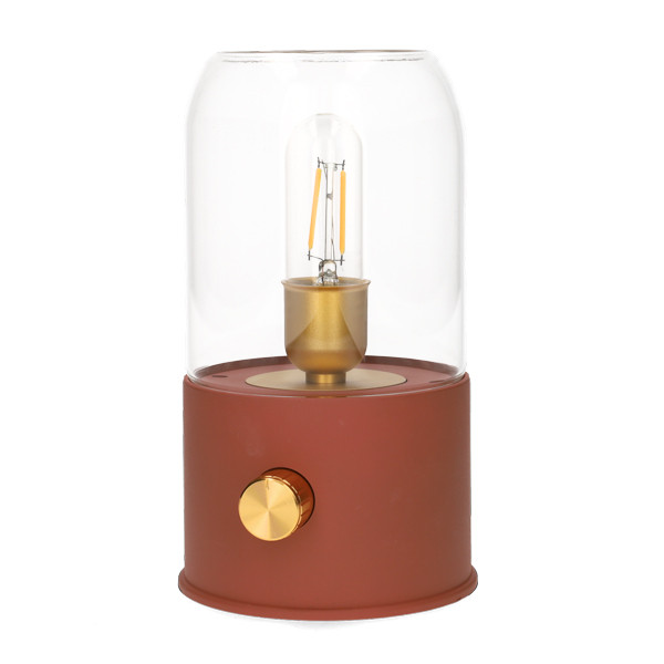 Lumineo Camping lantaarn | Lumineo | Ø 11 X 20 cm (Led, 50-60 lm, Oplaadbaar, Dimbaar, USB C, Terracotta) 892074 K170105520 - 1
