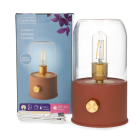 Lumineo Camping lantaarn | Lumineo | Ø 11 X 20 cm (Led, 50-60 lm, Oplaadbaar, Dimbaar, USB C, Terracotta) 892074 K170105520 - 3