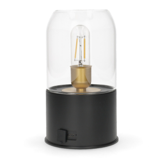 Lumineo Camping lantaarn | Lumineo | Ø 11 X 20 cm (Led, 50-60 lm, Oplaadbaar, Dimbaar, USB C, Zwart) 892076 K170105522 - 2