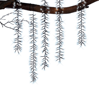 Lumineo Cascadeverlichting | 6 takken | Lumineo (480 leds, Twinkelen, Binnen/Buiten, Koel wit) 493469 K150302933 - 2