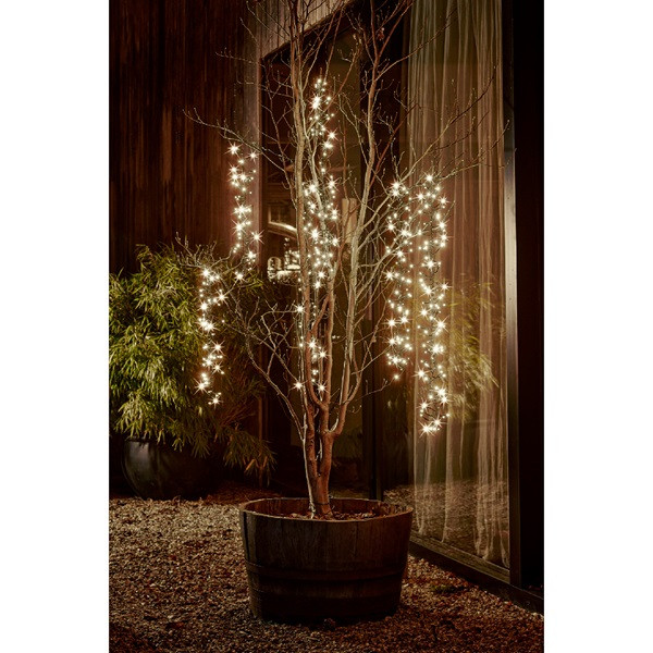 Lumineo Cascadeverlichting cluster | 6 takken | Lumineo (480 leds, 8 lichtfuncties, Binnen/Buiten, Warm wit) 493470 K150302934 - 3
