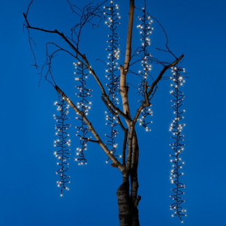 Lumineo Cascadeverlichting cluster | 6 takken | Lumineo (480 leds, Sneeuweffect, Binnen/Buiten, Warm wit) 493497 K150302936 - 4