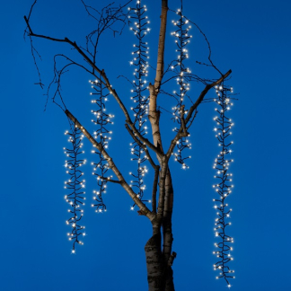 Lumineo Cascadeverlichting cluster | 6 takken | Lumineo (480 leds, Twinkelen, Binnen/Buiten, Warm wit) 493470 K150302934 - 4