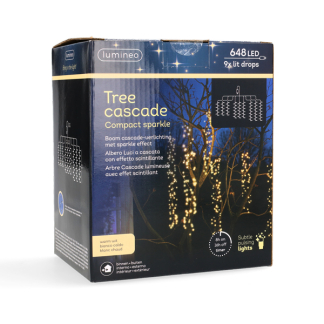 Lumineo Cascadeverlichting compact | 9 Takken | Lumineo (648 leds, Twinkelen, Binnen/Buiten, Warm Wit) 490571 K151200156 - 6