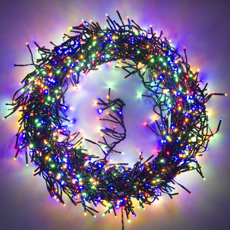 Lumineo Clusterverlichting | 15.5 meter | Lumineo (1128 leds, Binnen/Buiten, Gekleurd, Timer, Twinkelen) 494741 K151200069 - 2