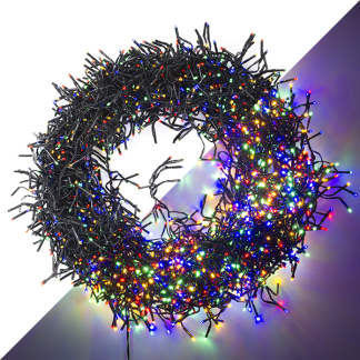 Lumineo Clusterverlichting | 22 meter | Lumineo (2040 leds, Binnen/Buiten, Gekleurd, Timer, Twinkelen) 494778 K151200071 - 1