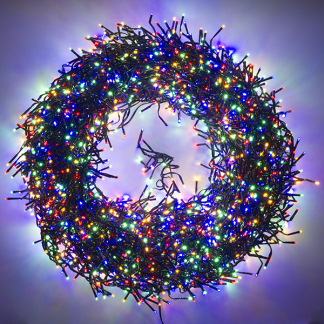 Lumineo Clusterverlichting | 33 meter | Lumineo (3000 leds, Binnen/Buiten, Gekleurd, Timer, Twinkelen) 494745 K151200070 - 2
