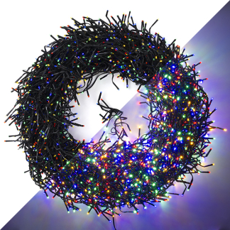 Lumineo Clusterverlichting | 33 meter | Lumineo (3000 leds, Timer, 8 lichtfuncties, Timer, Binnen/Buiten, Gekleurd) 494745 K151200070 - 1