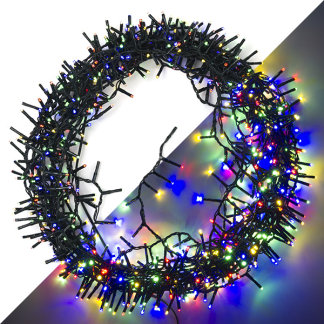 Lumineo Compact kerstverlichting | 21 meter | Lumineo (750 leds, Binnen/Buiten, Gekleurd, Timer, Twinkelen)) 495366 K151200074 - 1