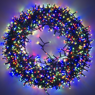 Lumineo Compact kerstverlichting | 50 meter | Lumineo (2000 leds, Binnen/Buiten, Gekleurd, Timer, Twinkelen) 495362 K151200073 - 2