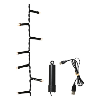 Lumineo Compact kerstverlichting op batterijen | 4.3 meter | Lumineo | Duracharge (160 leds, Oplaadbaar, Timer, Binnen/Buiten) 496355 K151200154 - 1