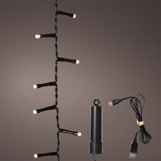 Lumineo Compact kerstverlichting op batterijen | 4.3 meter | Lumineo | Duracharge (160 leds, Oplaadbaar, Timer, Binnen/Buiten) 496355 K151200154 - 2