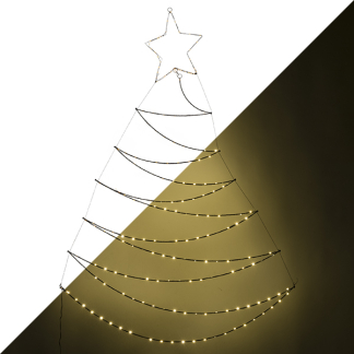 Lumineo Deurkerstboom | Lumineo (200 Micro leds, 117 x 150 cm, Binnen/Buiten) 496635 K151000684 - 1