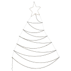 Lumineo Deurkerstboom | Lumineo (200 Micro leds, 117 x 150 cm, Binnen/Buiten) 496635 K151000684 - 2