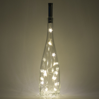 Lumineo Flesverlichting op batterijen | Lumineo (15 LEDs, Warm wit, Sterretjes, Binnen) 485478 K151000095 - 