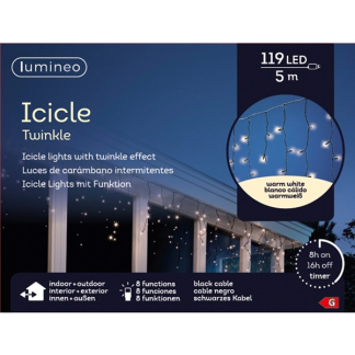 Lumineo IJspegelverlichting | 10 meter | Lumineo (119 LEDs, Timer, Binnen/Buiten) 494813 K151000526 - 