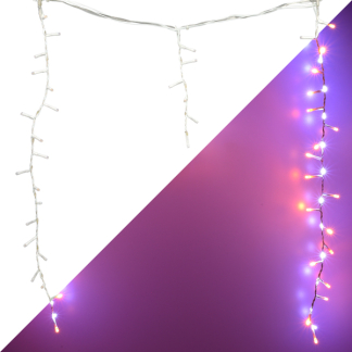 Lumineo IJspegelverlichting | 11 meter | Lumineo (708 leds, Sneeuwval, Timer, Binnen/Buiten, Koud/Warm wit, Wit snoer) 495100 K151200145 - 1