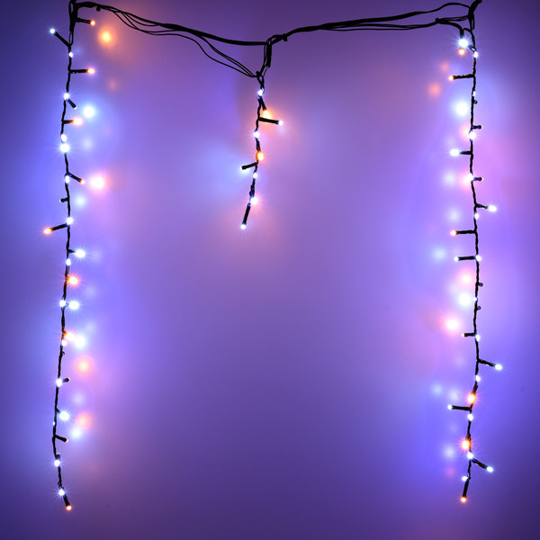 Lumineo IJspegelverlichting | 11 meter | Lumineo (708 leds, Sneeuwval, Timer, Binnen/Buiten, Koud/Warm wit, Zwart snoer) 495099 K151200144 - 3