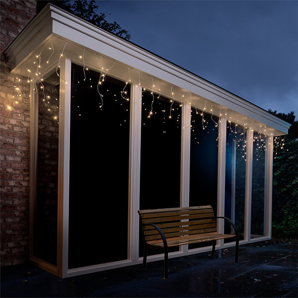 Lumineo IJspegelverlichting | 16 meter | Lumineo (259 leds, Timer, Binnen/Buiten, Warm wit, Wit snoer) 494828 K151200143 - 4