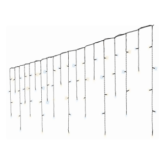 Lumineo IJspegelverlichting | 17 meter | Lumineo (1416 leds, Sneeuwval, Timer, Binnen/Buiten, Koud/Warm wit, Zwart snoer) 495102 K151200146