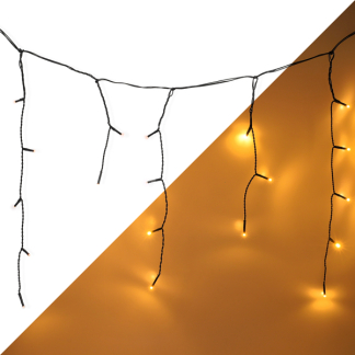 Lumineo IJspegelverlichting | 25 meter | Lumineo (490 leds, Timer, Binnen/Buiten, Extra warm wit, Zwart snoer) 494805 K151001827