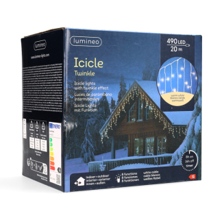 Lumineo IJspegelverlichting | 25 meter | Lumineo (490 leds, Timer, Binnen/Buiten, Warm wit, Wit snoer) 494809 K151200140 - 9