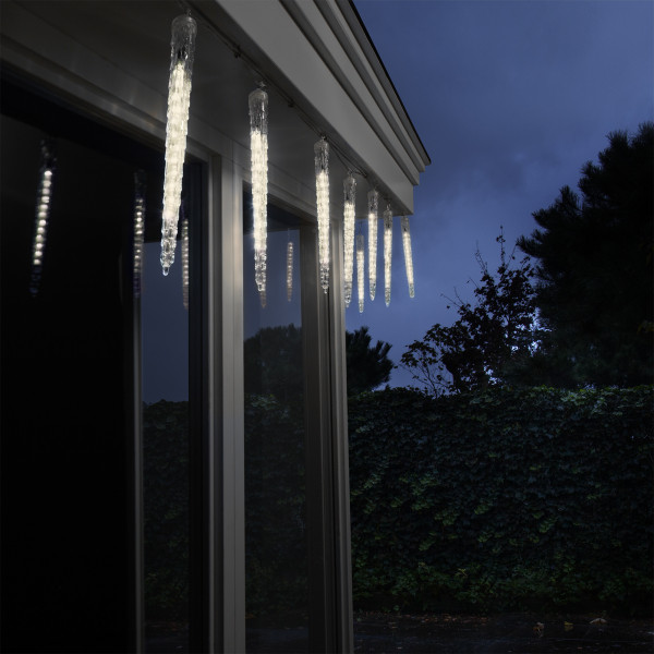 Lumineo IJspegelverlichting | 3.3 meter | Lumineo (96 leds, Sneeuwval, Timer, Binnen/Buiten) 497431 K151200159 - 6