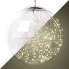 Kerst lichtbol | Lumineo | Ø 40 cm (300 Micro leds, Zilver, Binnen/Buiten)