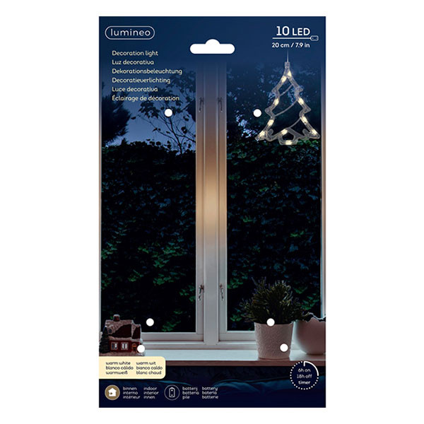 Lumineo Kerstboom met verlichting | Lumineo | 14 × 17.5 cm (20 leds, Warm wit, Binnen) 489812 K151001784 - 2