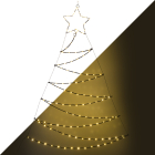 Lumineo Kerstboom met verlichting | Lumineo (110 Micro LEDS, 76 x 110 cm, Binnen/Buiten) 496634 K151000683
