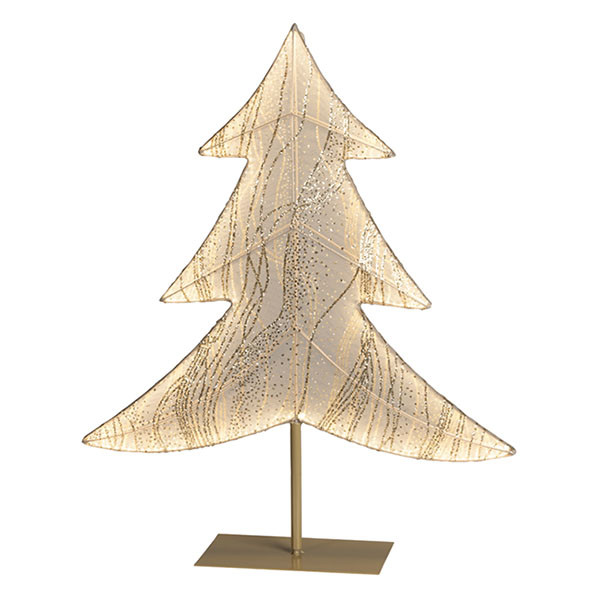 Lumineo Kerstboom op voet | Lumineo | 13 x 54 x 65 cm (260 leds, Warm wit, Binnen, Timer, Stof) 481479 K151001771 - 1