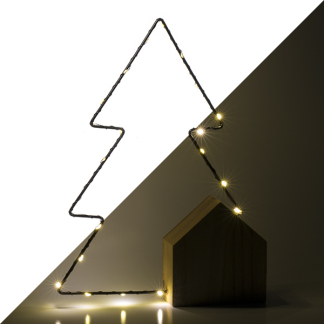Lumineo Kerstboom op voet | Lumineo | 23 x 30 cm (22 leds, 5-punts, Binnen) 487112 K150304014