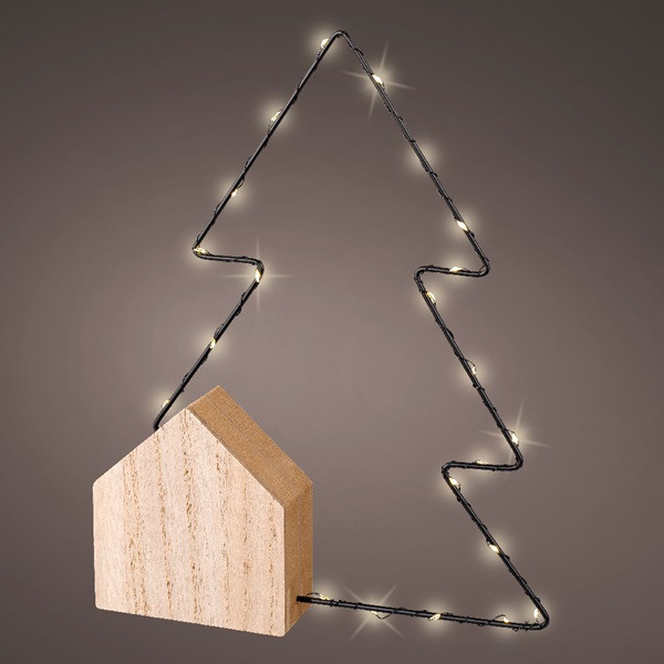 Lumineo Kerstboom op voet | Lumineo | 23 x 30 cm (22 leds, 5-punts, Binnen) 487112 K150304014 - 5