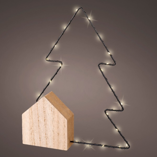 Lumineo Kerstboom op voet | Lumineo | 23 x 30 cm (22 leds, 5-punts, Binnen) 487112 K150304014 - 5