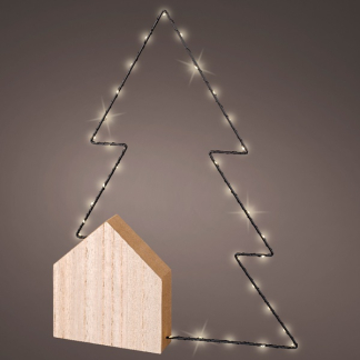 Lumineo Kerstboom op voet | Lumineo | 35 x 47 cm (34 LEDs, 5-punts, Binnen) 487113 K150304015 - 